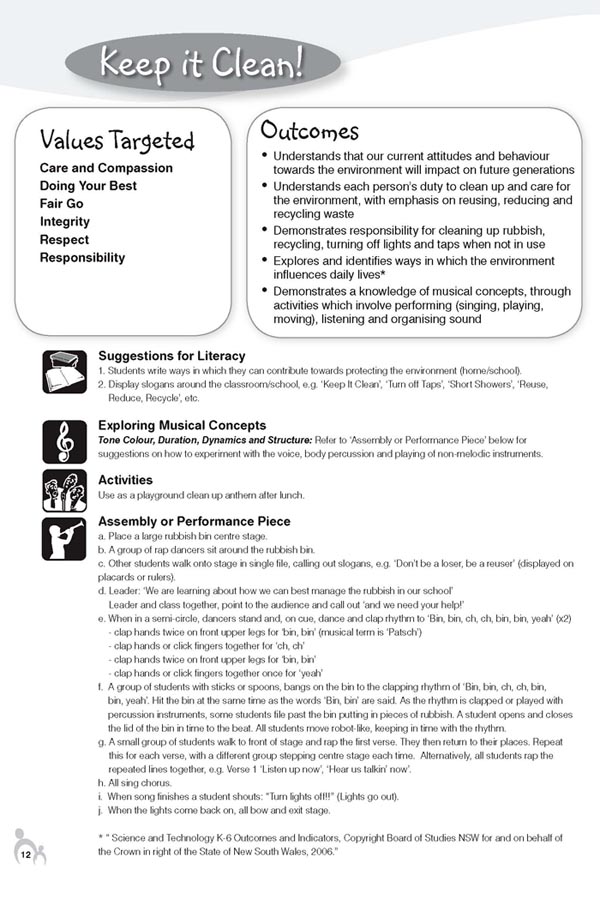 keep it clean resource page